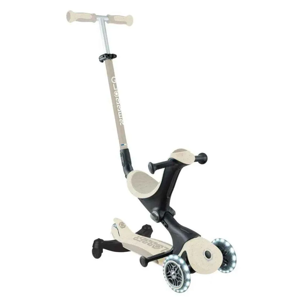 Globber® Sklopivi dječji skuter GO UP deluxe 360° s svjetlećim kotačima Taupe