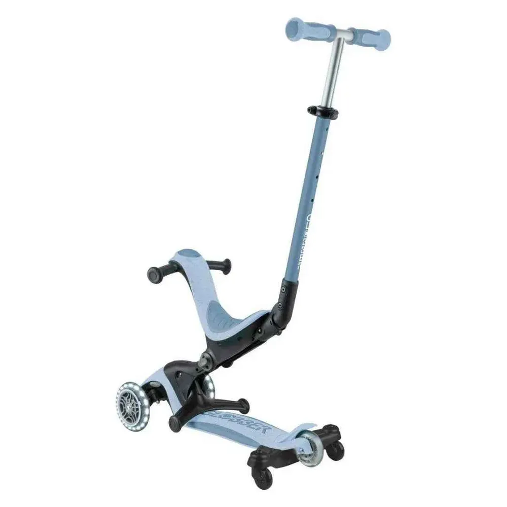 Globber® Sklopivi dječji skuter GO UP deluxe 360° s svjetlećim kotačima Blueberry