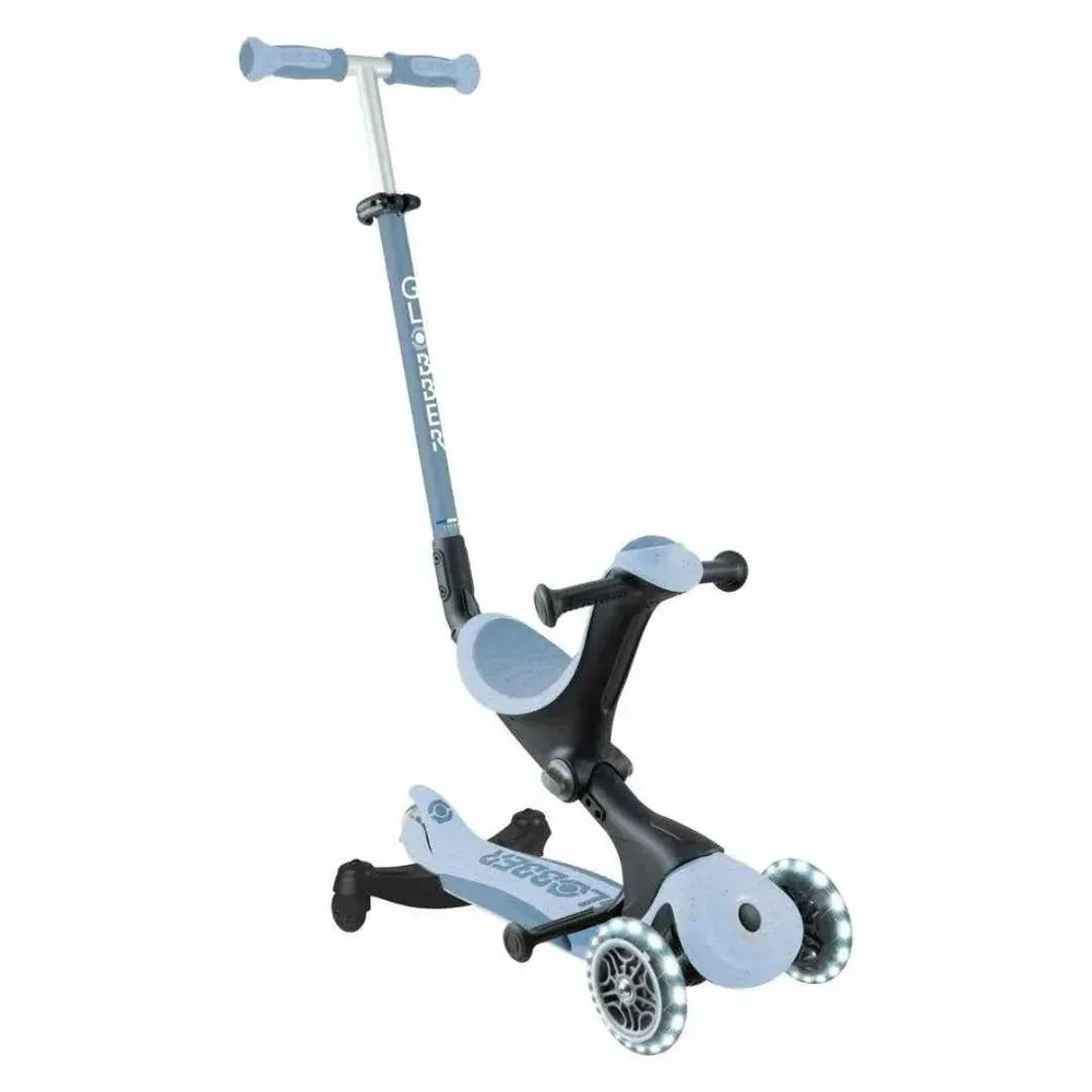 Globber® Sklopivi dječji skuter GO UP deluxe 360° s svjetlećim kotačima Blueberry