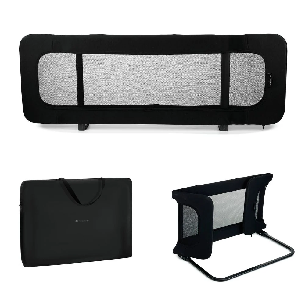Kinderkraft Guard & Dream zaštitna ograda za krevet 118x41x44 cm, Black