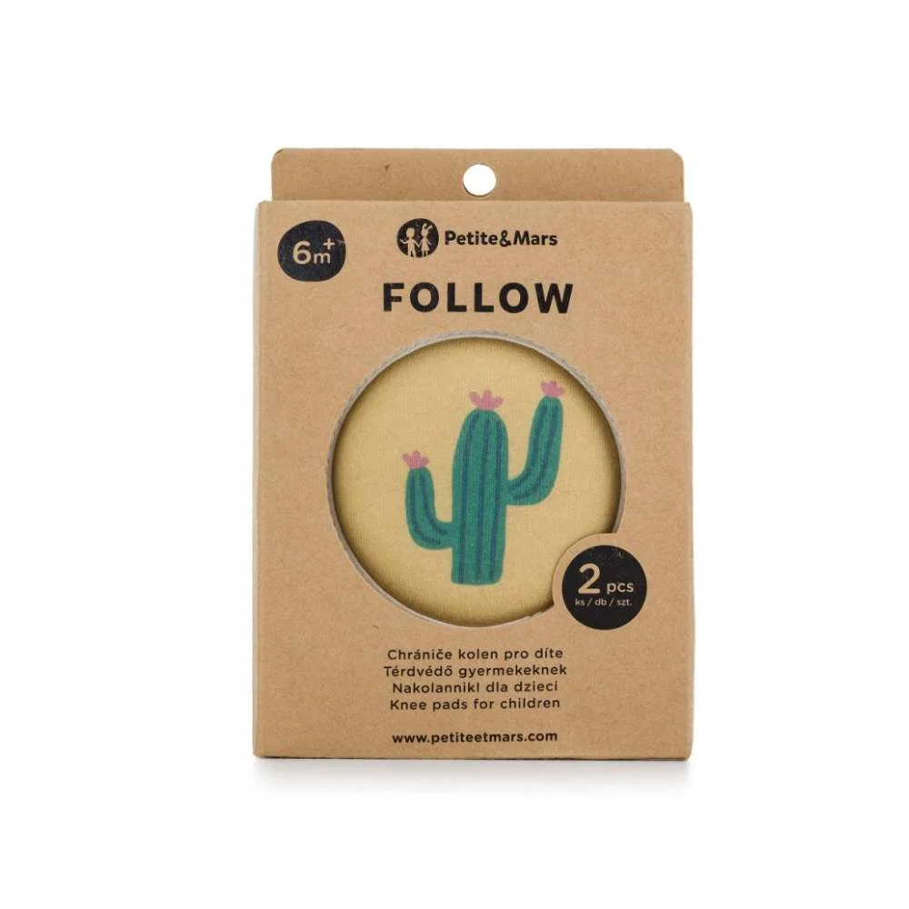 PETITE&MARS Zaštita za koljena za puzanje 6 m+ Follow, Intense Ochre
