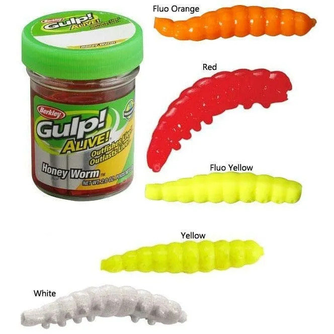 Berkley GULP! Alive Honey Worm 2.5cm White