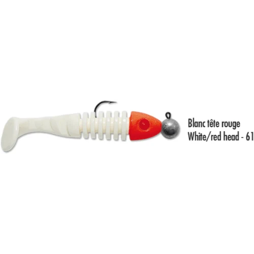 Delalande BTE Skeleton 8cm 7g White/Red Head