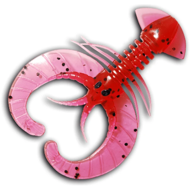 Delalande Crazy Craw 9cm Red Black Glitter