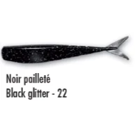 Delalande Drop Shad 5cm Shrimp Black Glitter Silver