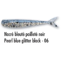 Delalande Drop Shad 7.5cm Pearl Blue Glitter Black