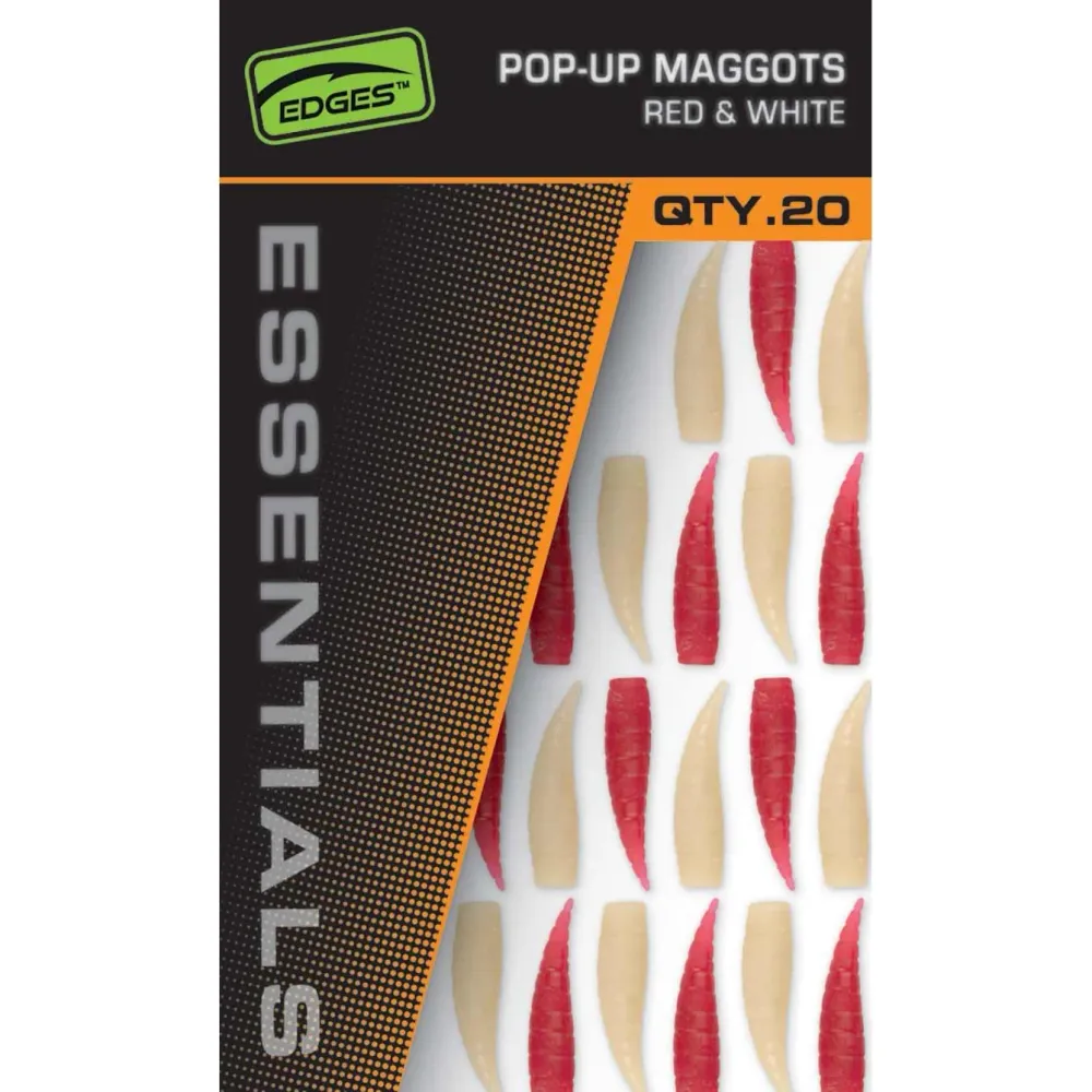 Fox Pop Up Maggots x20 (10 Red, 10 White)