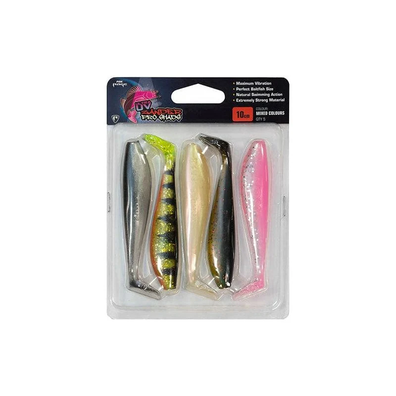 Fox Rage Zander Pro Mixed UV Colour 10cm - 5pcs