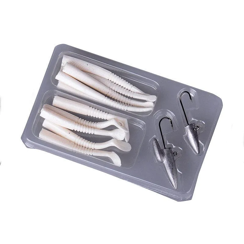 Savage Gear LRF Micro Sandeed Kit 12pcs (1+1, 5+5) White