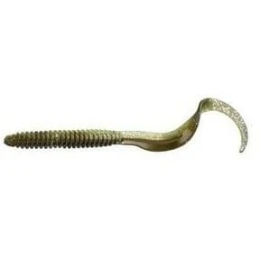 Savage Gear LB Rib Worm 90mm Green Silver 10pcs