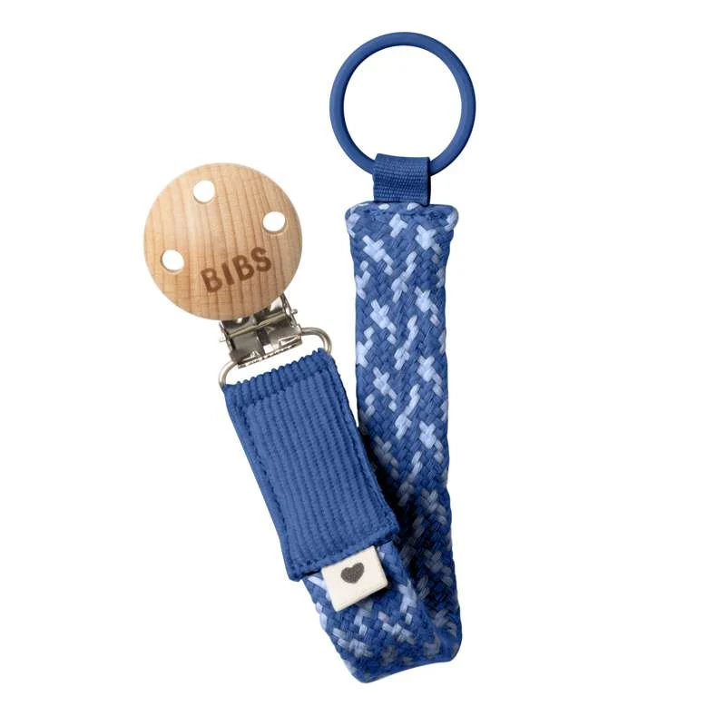 BIBS Dodaci - Paci Braid držč dude - Plavi kukuruz/Prašnjavi plavi