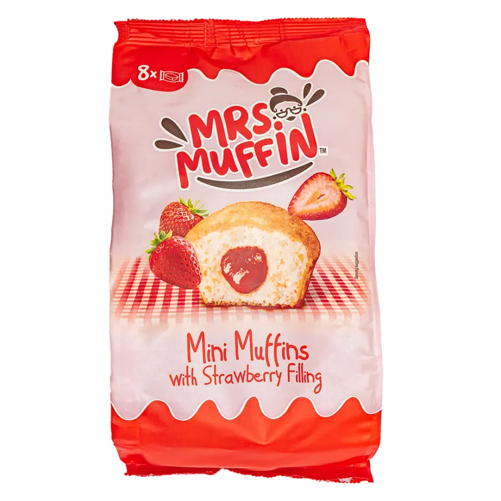 Mrs Muffin con ripieno di fragola, muffin s kremom od jagode 200g