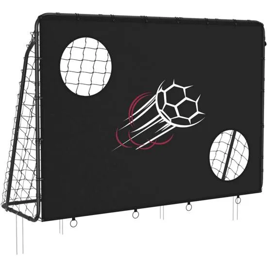 Dječji nogometni gol, 215 x 76 x 150 cm, crni
