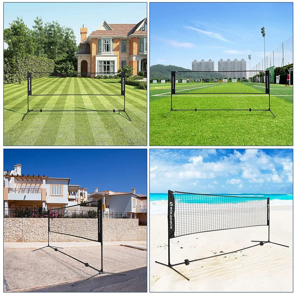 mrež za badminton 400x155 cm, crna