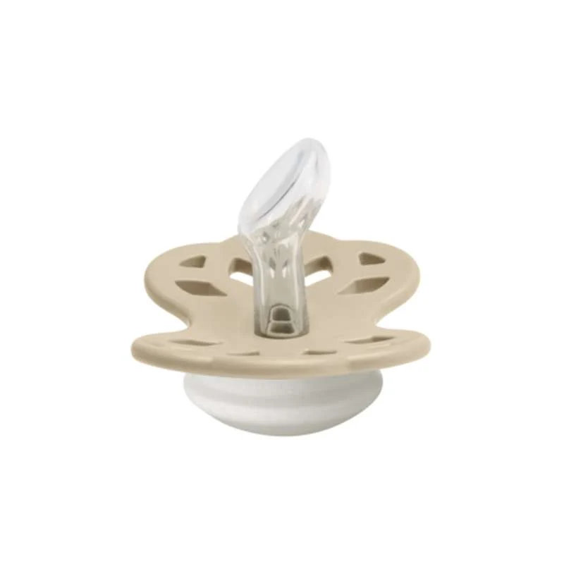 BIBS Anatomisk Infinity Sut - Str. 1 - Silikone - GLOW - Vanilla