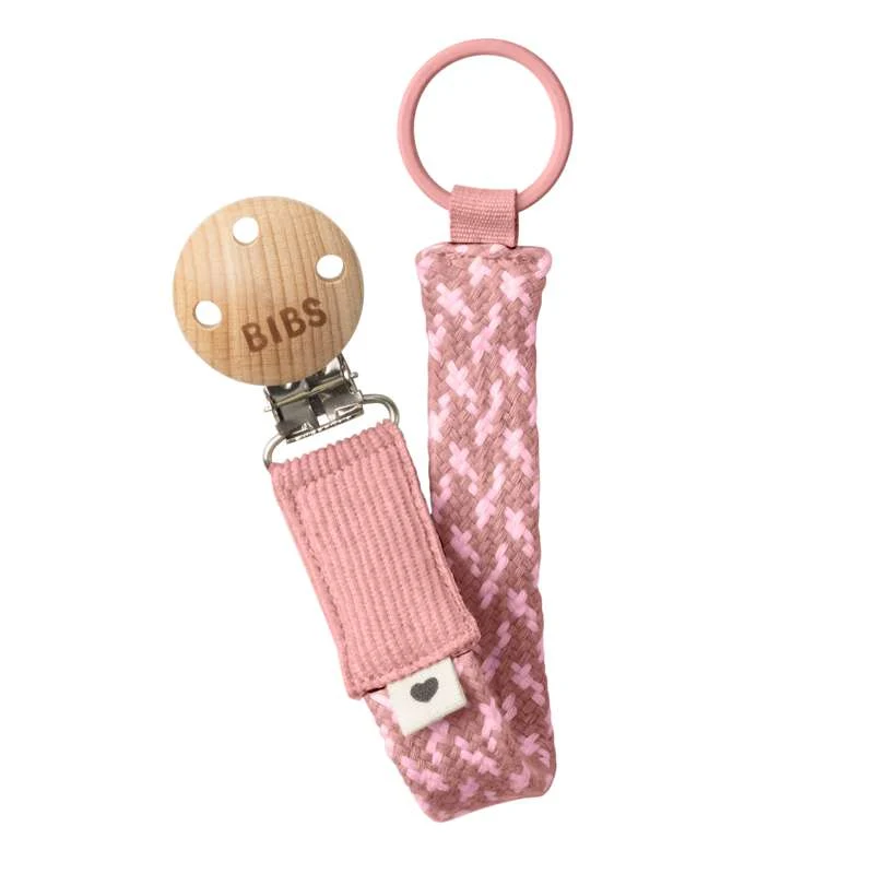 BIBS Dodaci - Paci Braid Neka žica - Prašnjavo ružičasta/Bebe ružičasta
