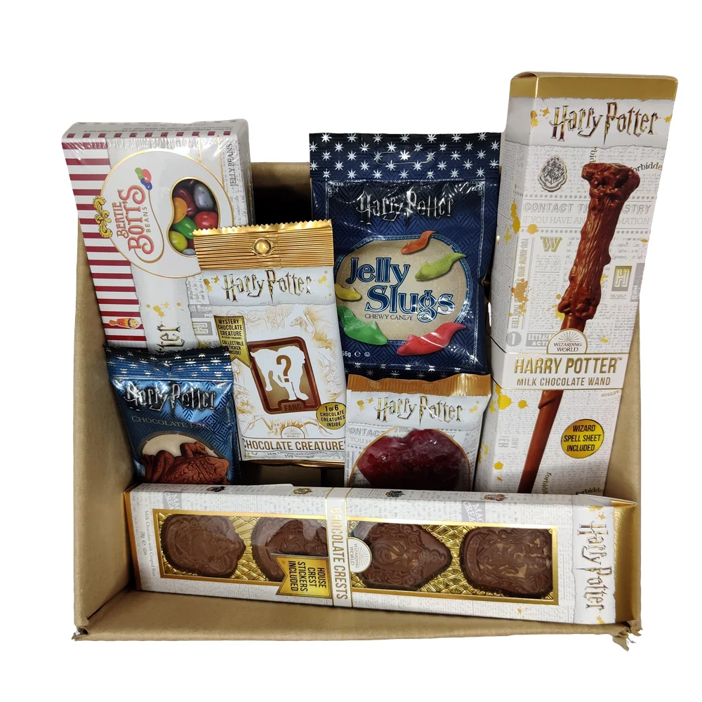 Americanbox Magično sa svim proizvodima Harry Potter, najmanje 9 proizvoda među bombonima i čokoladom