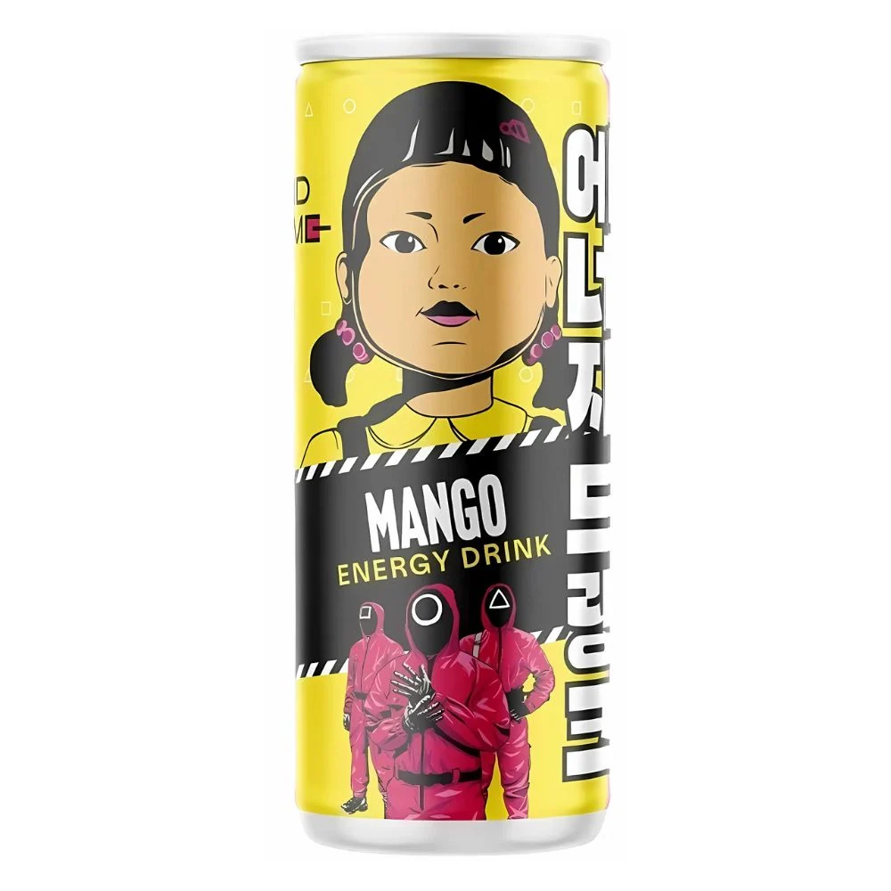 Squid Game Mango Energy Drink, energetski napitak s okusom manga od 250ml