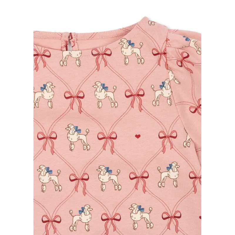 Konges Sløjd Drey T-shirt s prorezom - GOTS - Pudel
