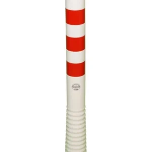 Fleksibilni prometni stup – Elasto – 1000 mm / bijeli s crvenim reflektirajućim trakama (Povrat)
