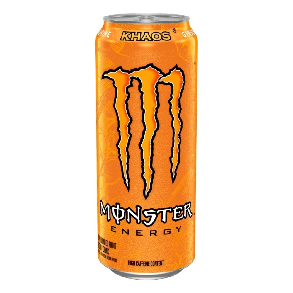 (Monster ne za kolekciju, oštećena) Monster Energy Khaos, energetsko piće s okusom naranče od 335ml