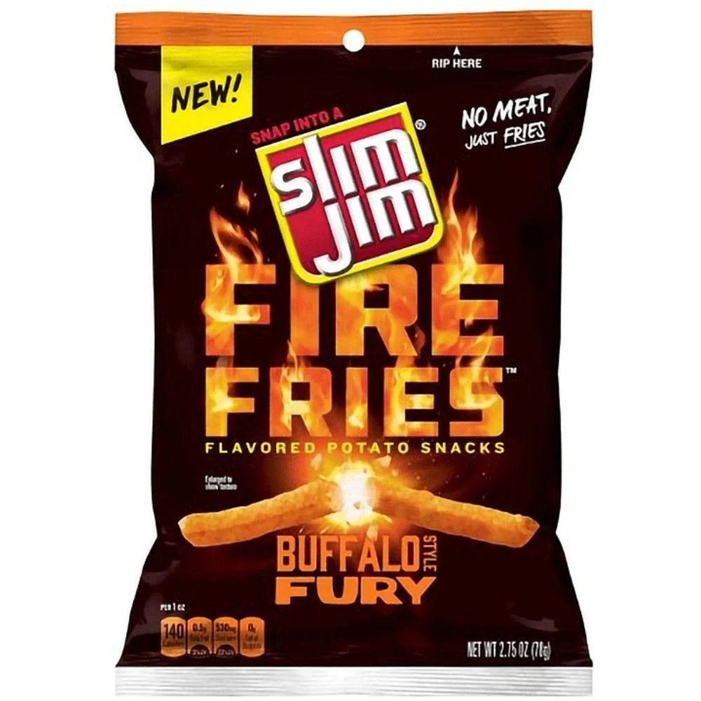 Slim Jim Fire Fries Buffalo Fury, ljute krumpiriće s okusom buffalo umaka od 78g
