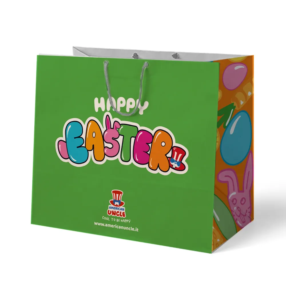 Uskršnja poklon vrećica “Happy Easter” (prazna), idealna za sadržavanje 40 proizvoda