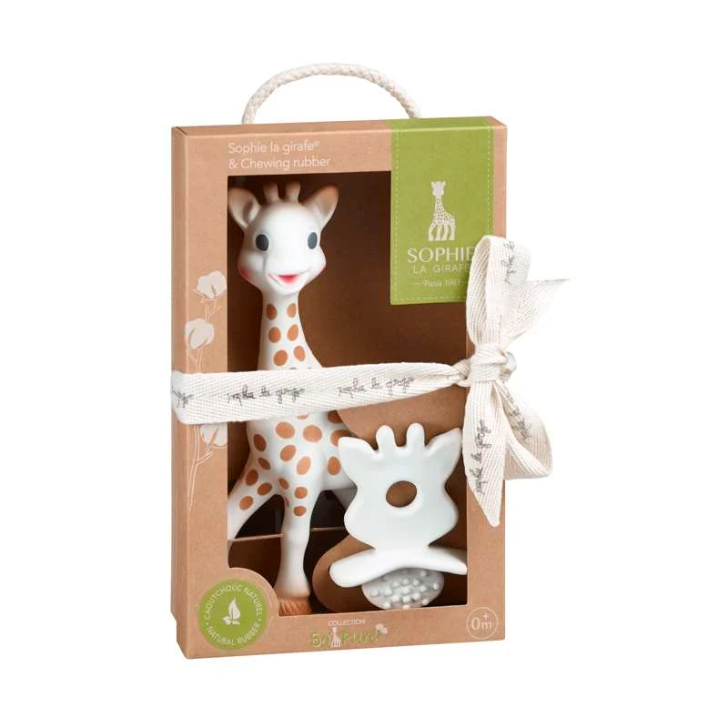 Sophie la Girafe So Pure Bidedyr 18 cm. og Autentič Bidering