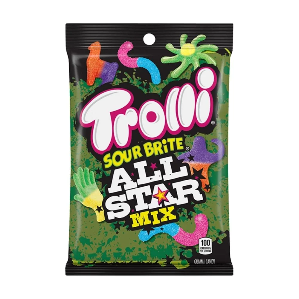 Trolli Sour Brite All Star Mix, kiseli voćni bomboni od 120g