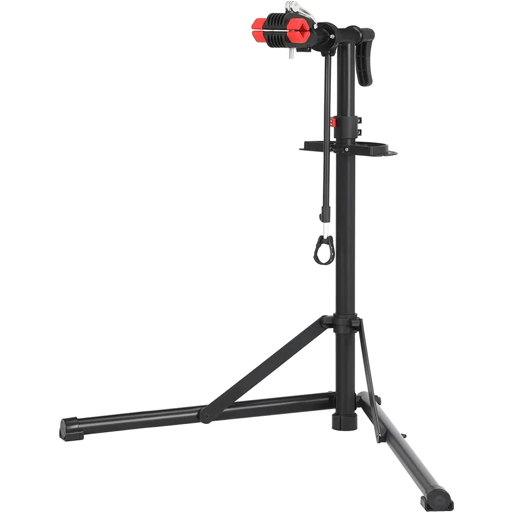 Stalak za popravak bicikala, 95 x 97-157 x 81 cm, crveno-crni