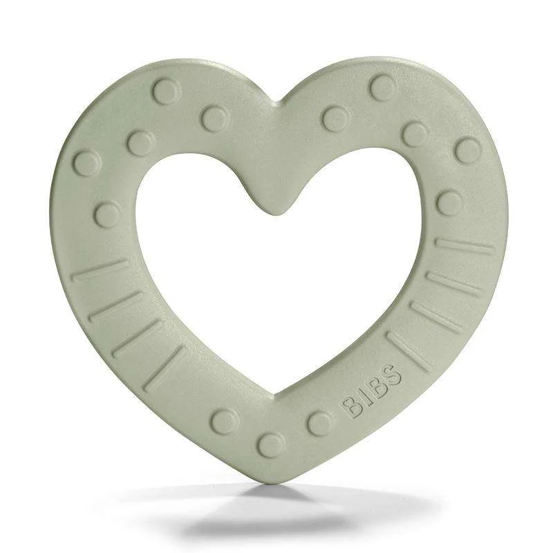 BIBS Play - Baby Bitie Bidering - Hjerte - Sage from Non-Toxic Materials
