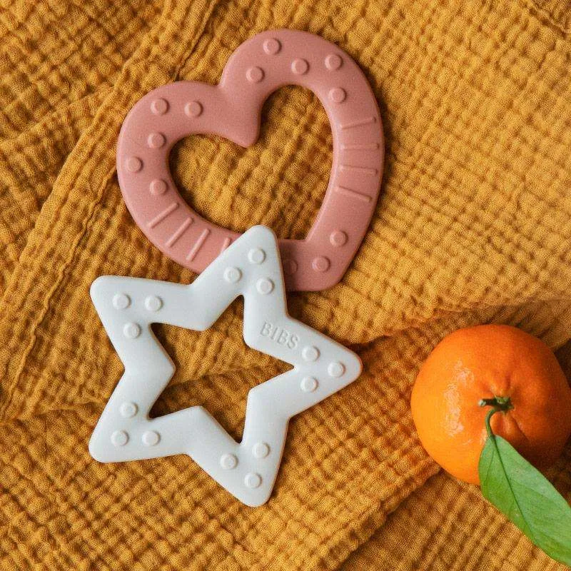 BIBS Play - Baby Bitie Bidering - Hjerte - Sage from Non-Toxic Materials