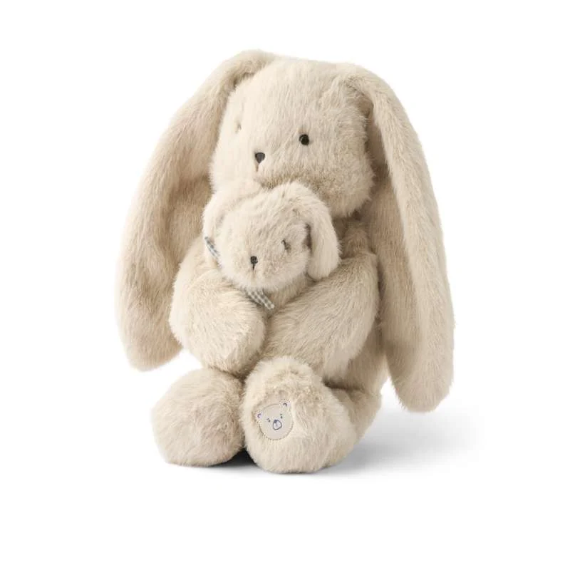 Liewood Berto Teddybamse - Mommy & Me - Rabbit/Mist Soft Grey