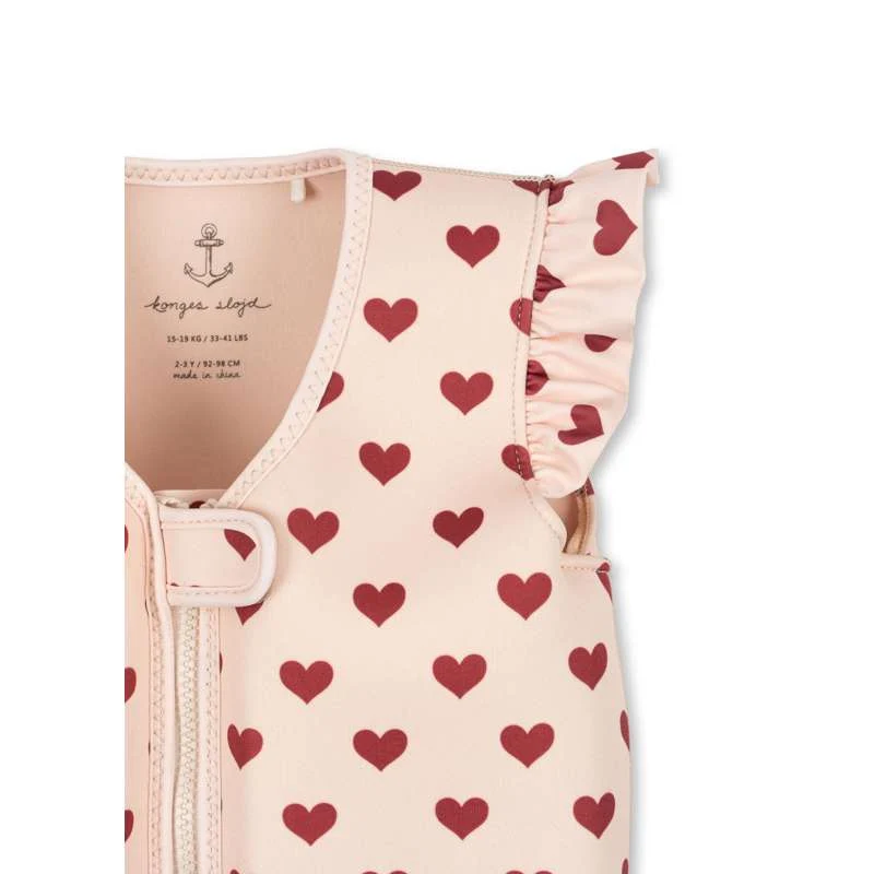 Konges Sløjd Avery Neopren Badevest - Amour Rouge