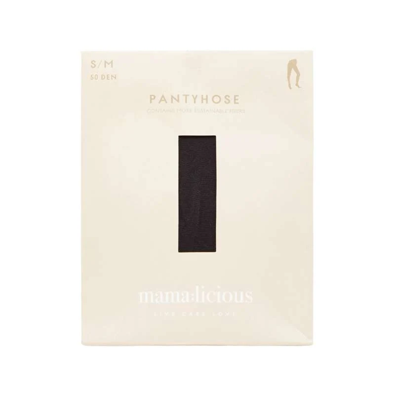 Mamalicious MLSABINE Čarape za trudnice - 2-pak - Ebony