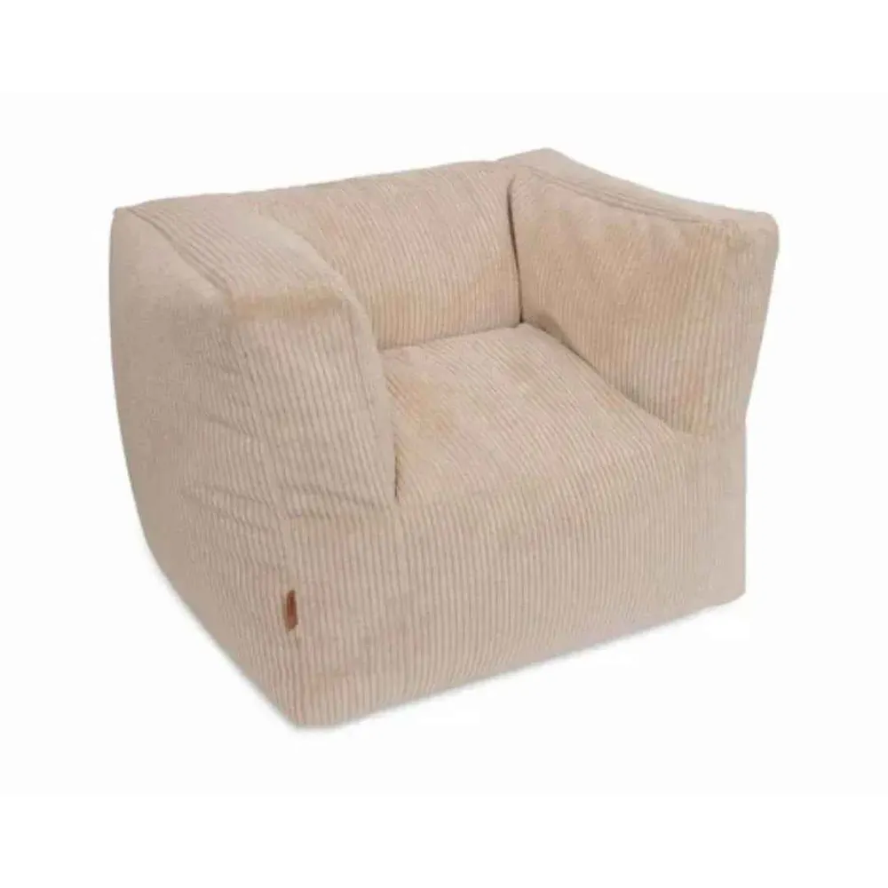 Jollein® Dječji kauč Beanbag Corduroy Natural