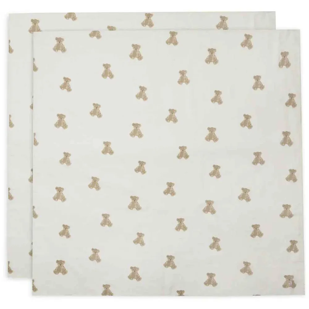 Jollein® Komplet 2 tetra pelene Teddy Bear 115x115