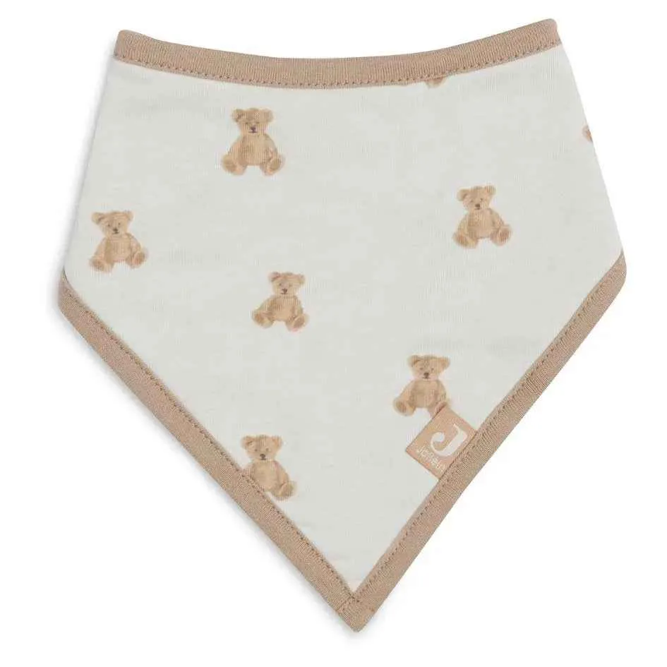Jollein® Pamučni podbradnjak Teddy Bear GOTS 2 komada