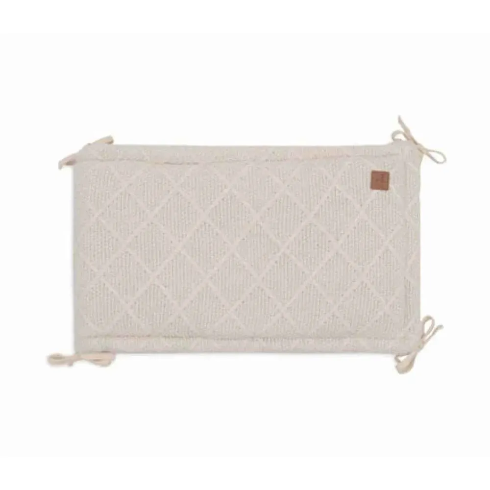 Jollein® Porub za krevetić Check Knit 180x30 Oatmeal