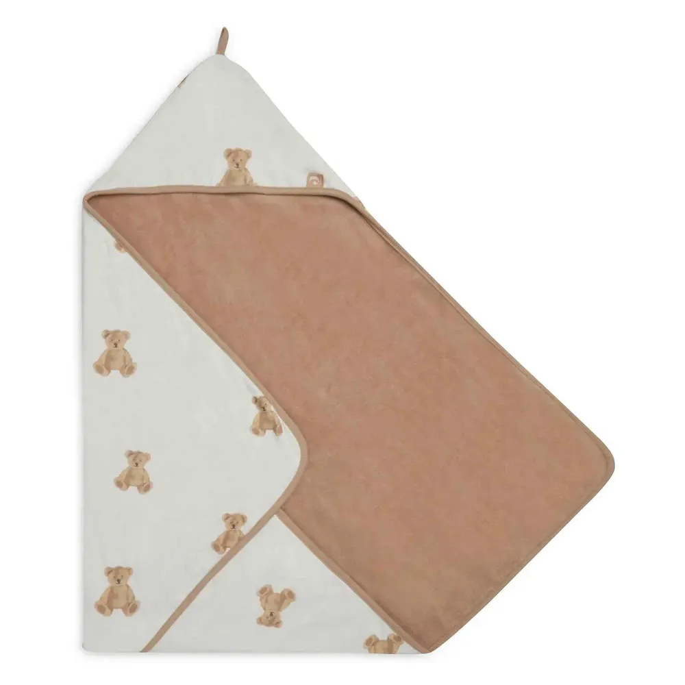 Jollein® Ručnik s kapuljačom Teddy Bear GOTS 75x75