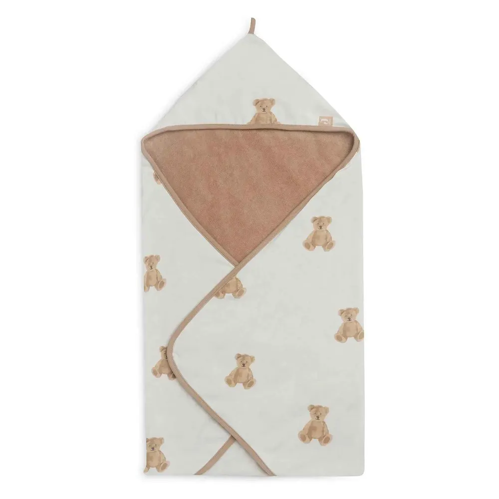 Jollein® Ručnik s kapuljačom Teddy Bear GOTS 75x75