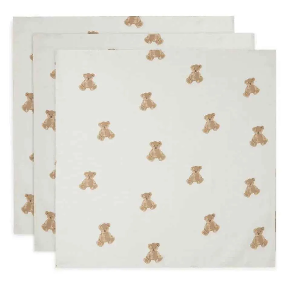 Jollein® Višenamjenske krpice Teddy Bear 70x70