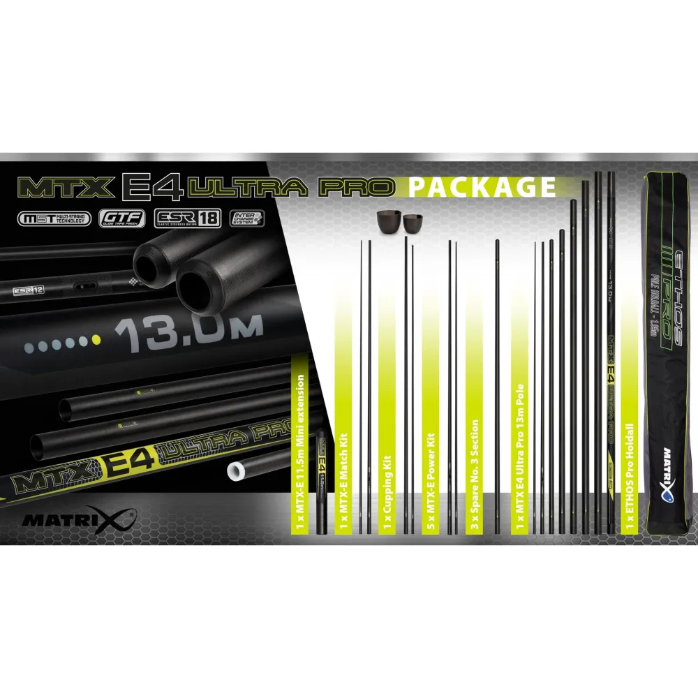Matrix MTX-E4 Ultra Pole 13m Pro Pack