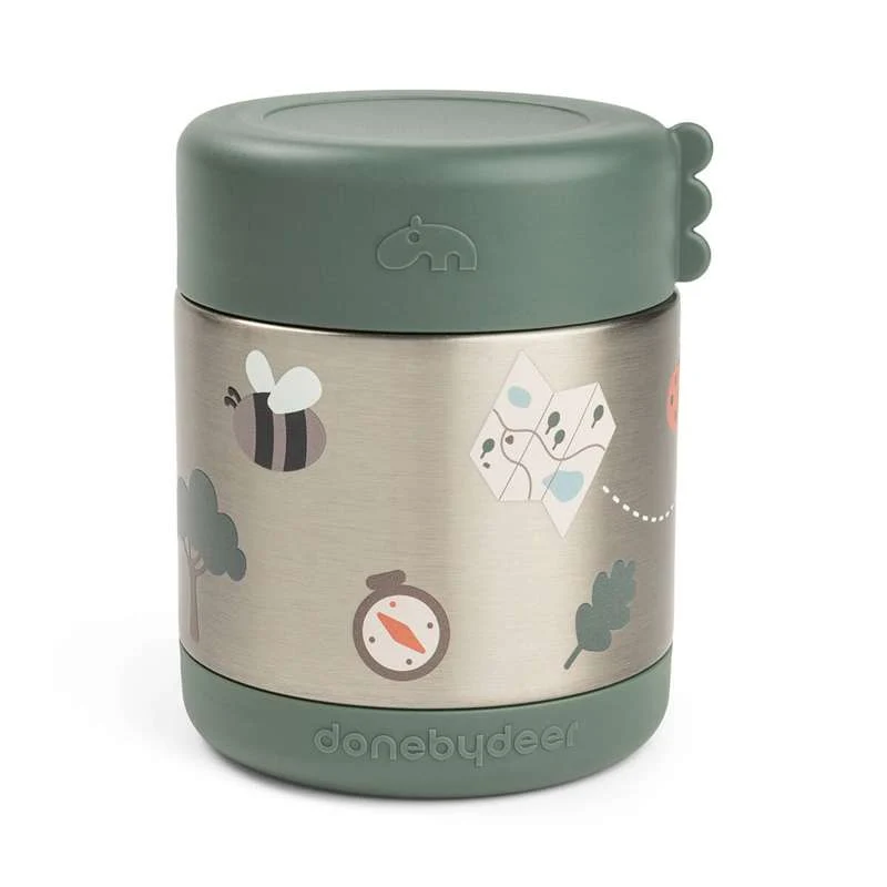 Done Deer Termo Madbeholder - Tiny Trails - 300ml - Zelena