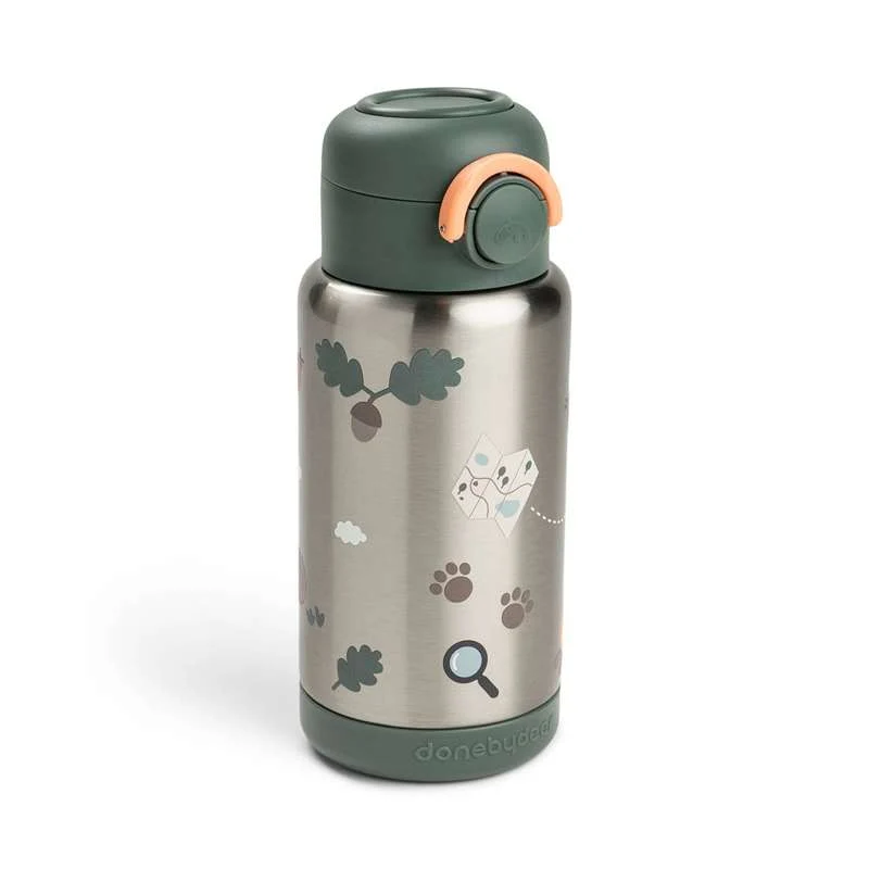 Done Deer Termos boca sa slamkom - Tiny Trails - 340 ml - Zelena