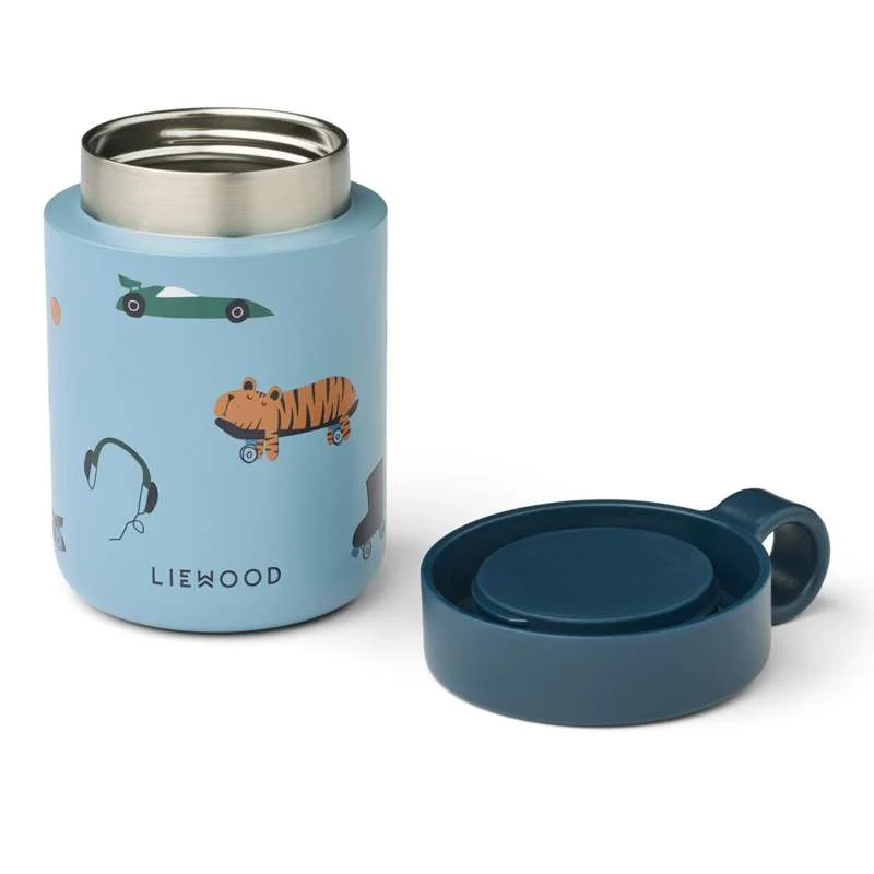 Liewood Kiani Termo posuda - Fun/Beach plava