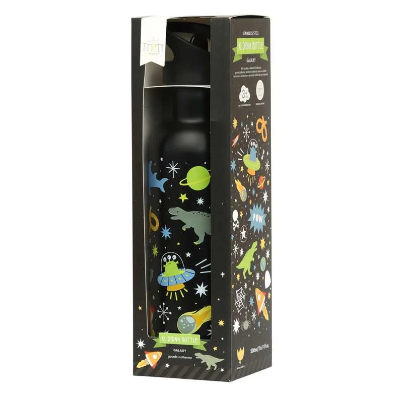Little Lovely Company Boca za vodu - XL - 500ml - Galaksija