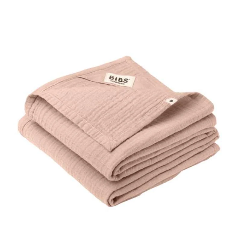 BIBS Spavanje - Muslin Tkanina za spavanje u 2-paku - 70x70 cm. - Blush