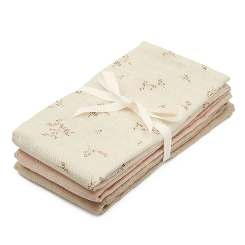 Cam Cam Copenhagen Platnena pelena - 3-kom - GOTS - Mix Ashley/Coral/Latte