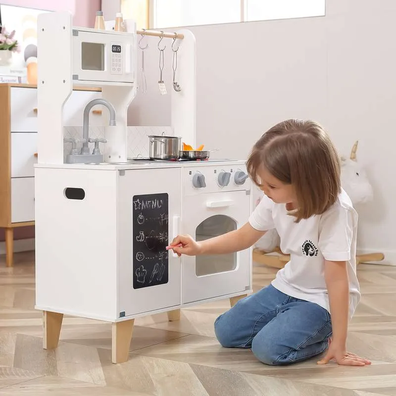 Kid'oh Chef's Legekøkken m. Lyd og Lys samt Tilbehør - Hvid